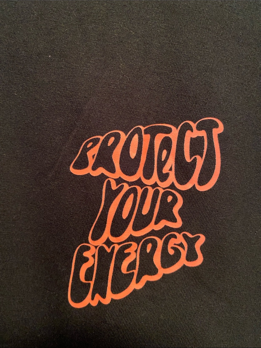 Protect Your Energy Black Graphic Tee…size M - Picture 3 of 4